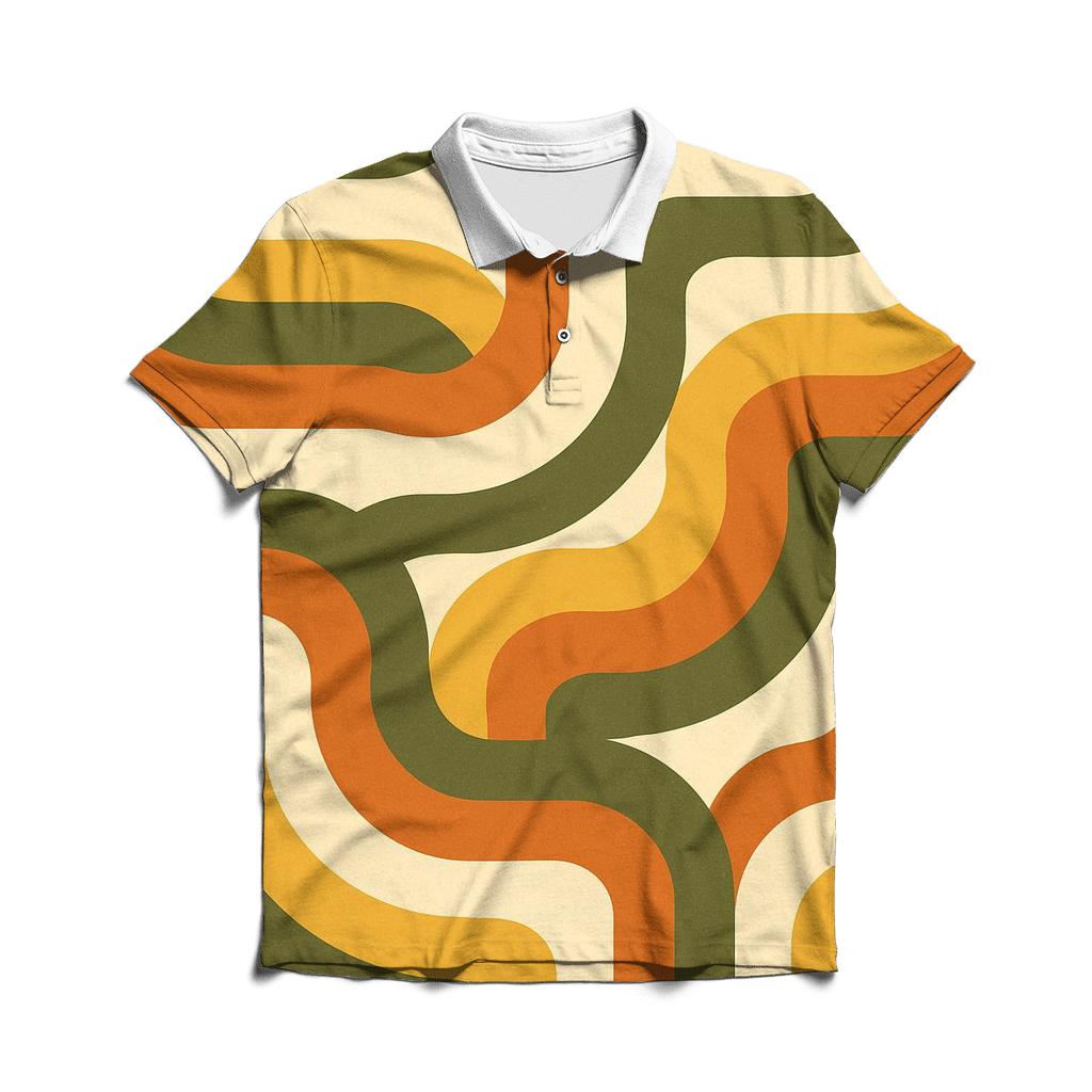 Groove Tube Abstract Waves personalized polo shirts