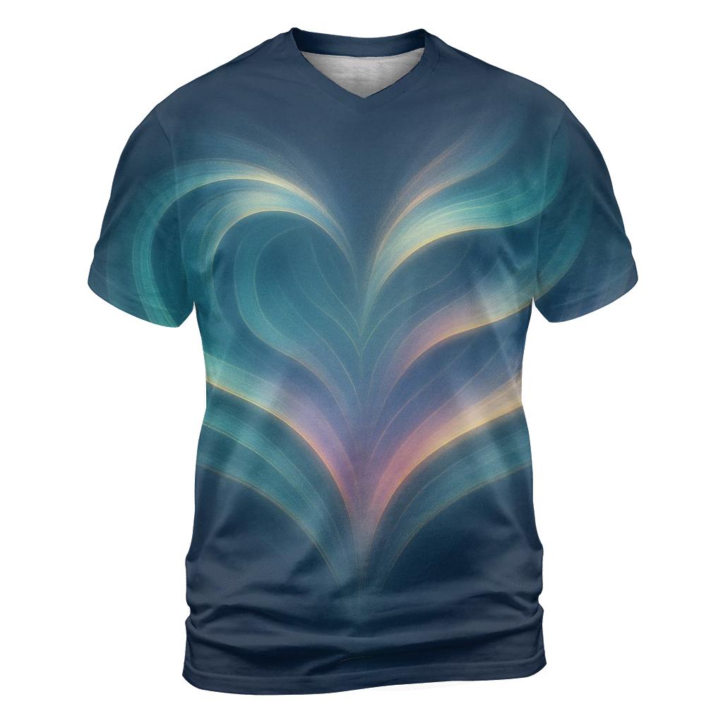 Aurora Heart Resonance unique graphic print tees