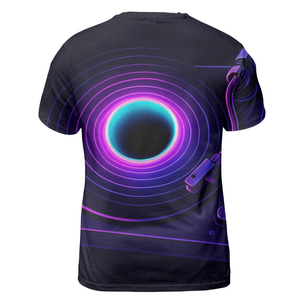 Hologram Turntable Portal creative print fashion shirts