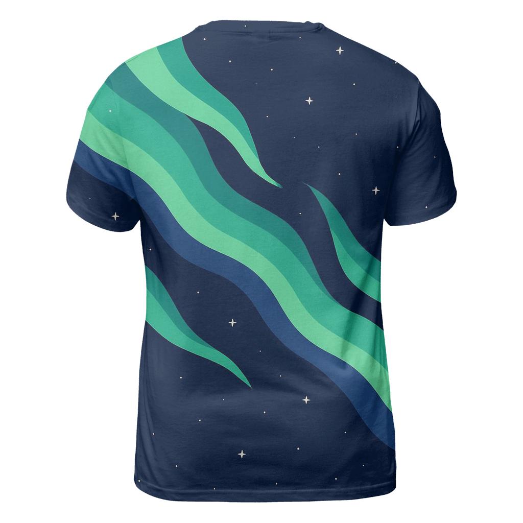 Aurora Curtain Diagonal Ribbons designer pattern shirts