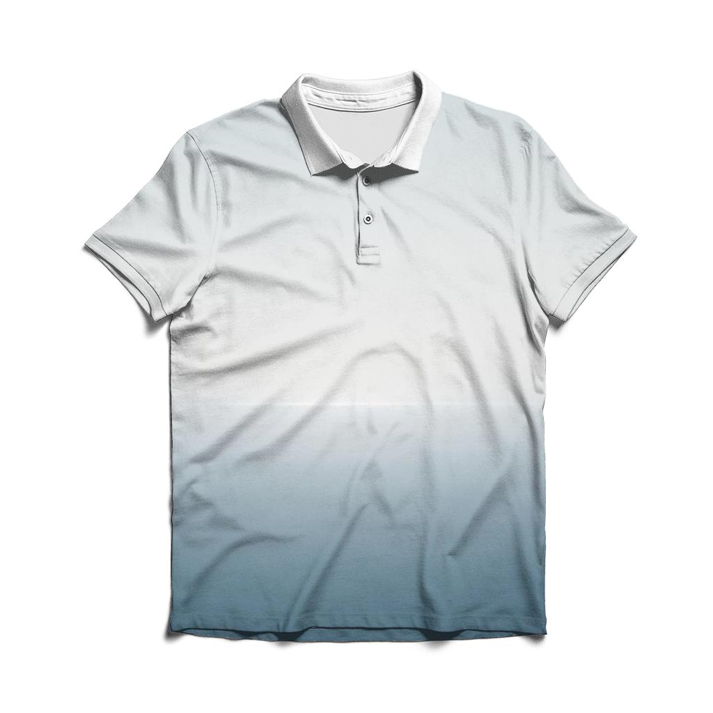Arctic Mist Horizon Gradient designer slim fit polos
