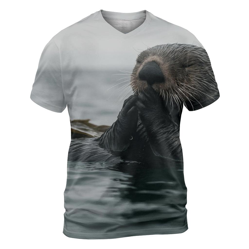 Kelp Edge Patrol Sea Otter custom all-over print shirts