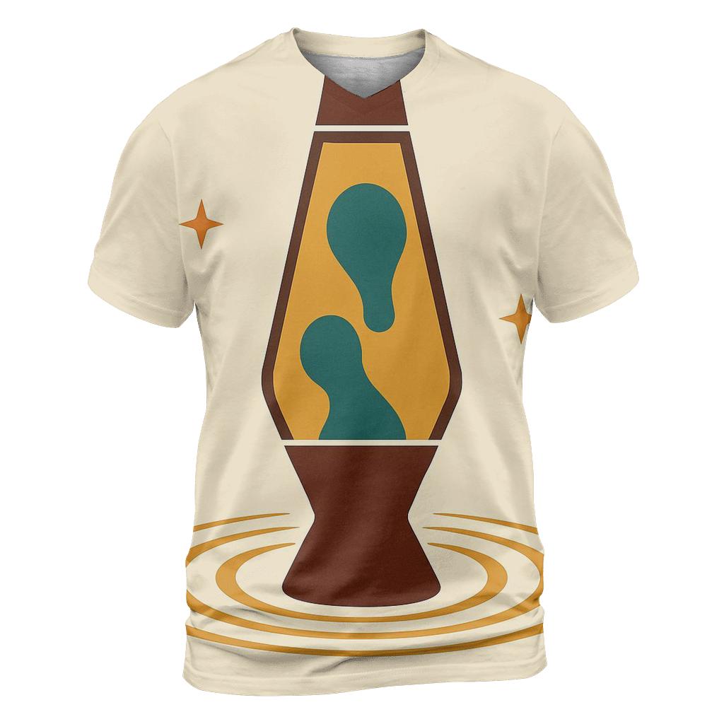 Groovy Lava Lamp Silhouette creative print fashion shirts