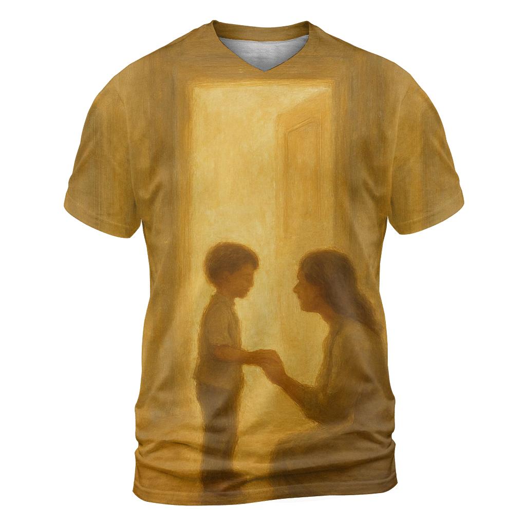 The Heart That Waits At Every Doorway artistic all-over print tops