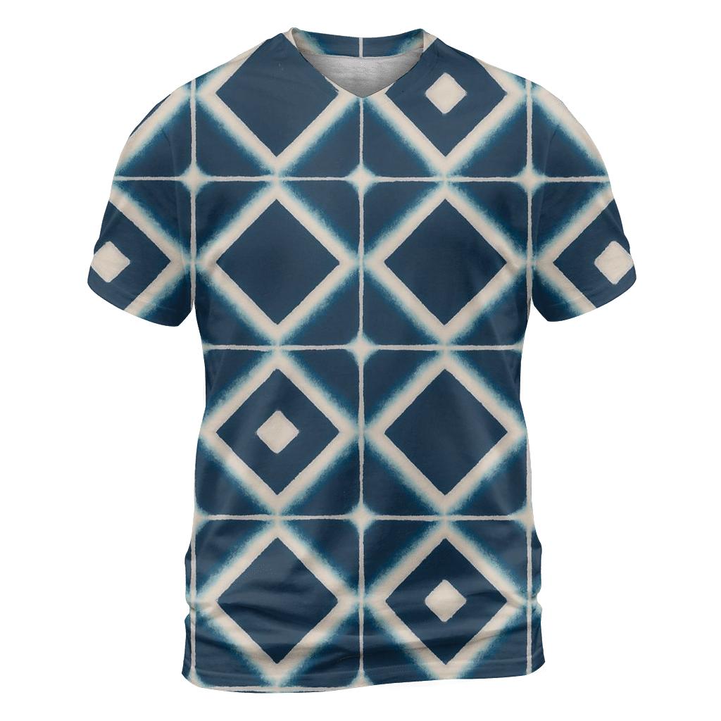 Itajime Eclipse Clamp Grid creative print fashion shirts