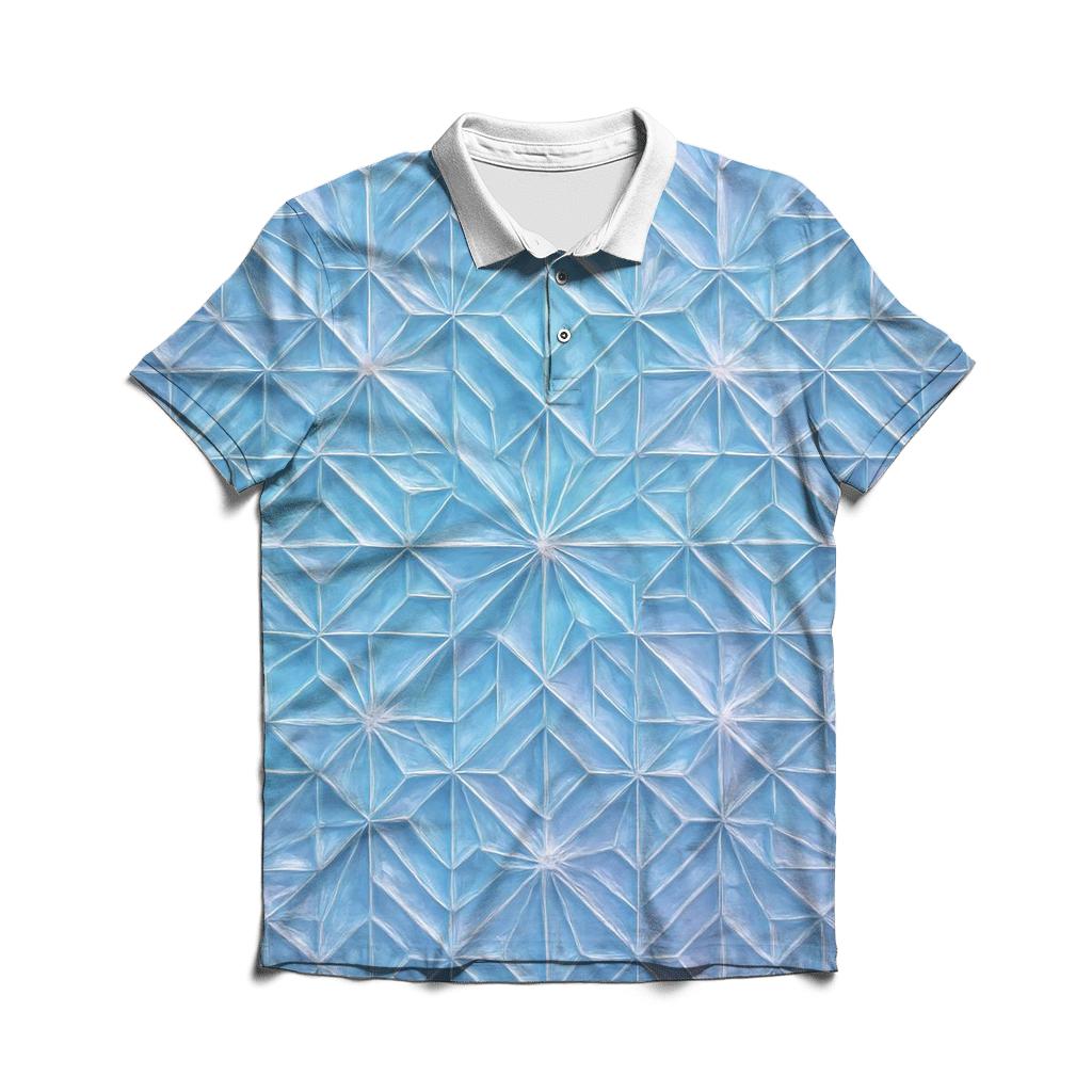 Crystal Lattice Aurora designer slim fit polos