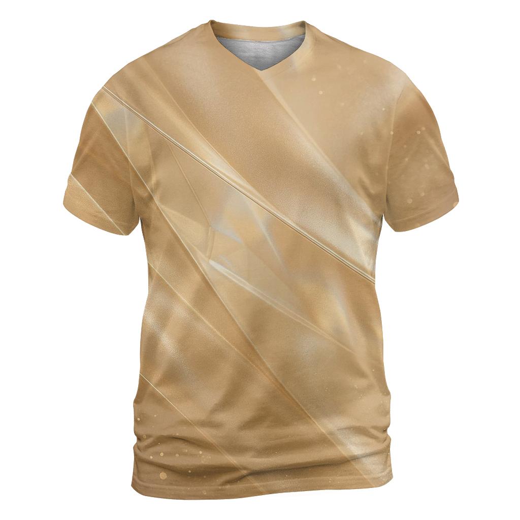 Champagne Prism Veil vibrant all-over design tees