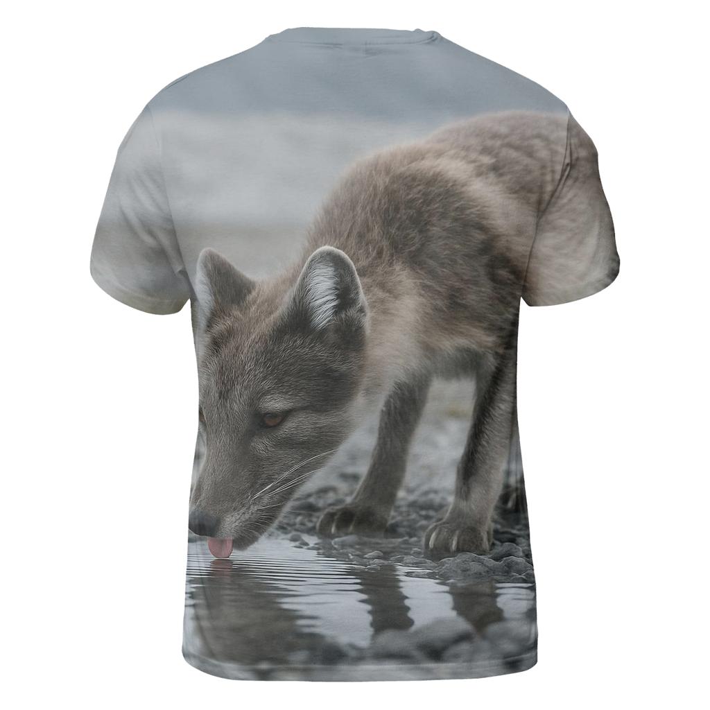 Glacier Pool Drink Arctic Fox creative print fashion shirts