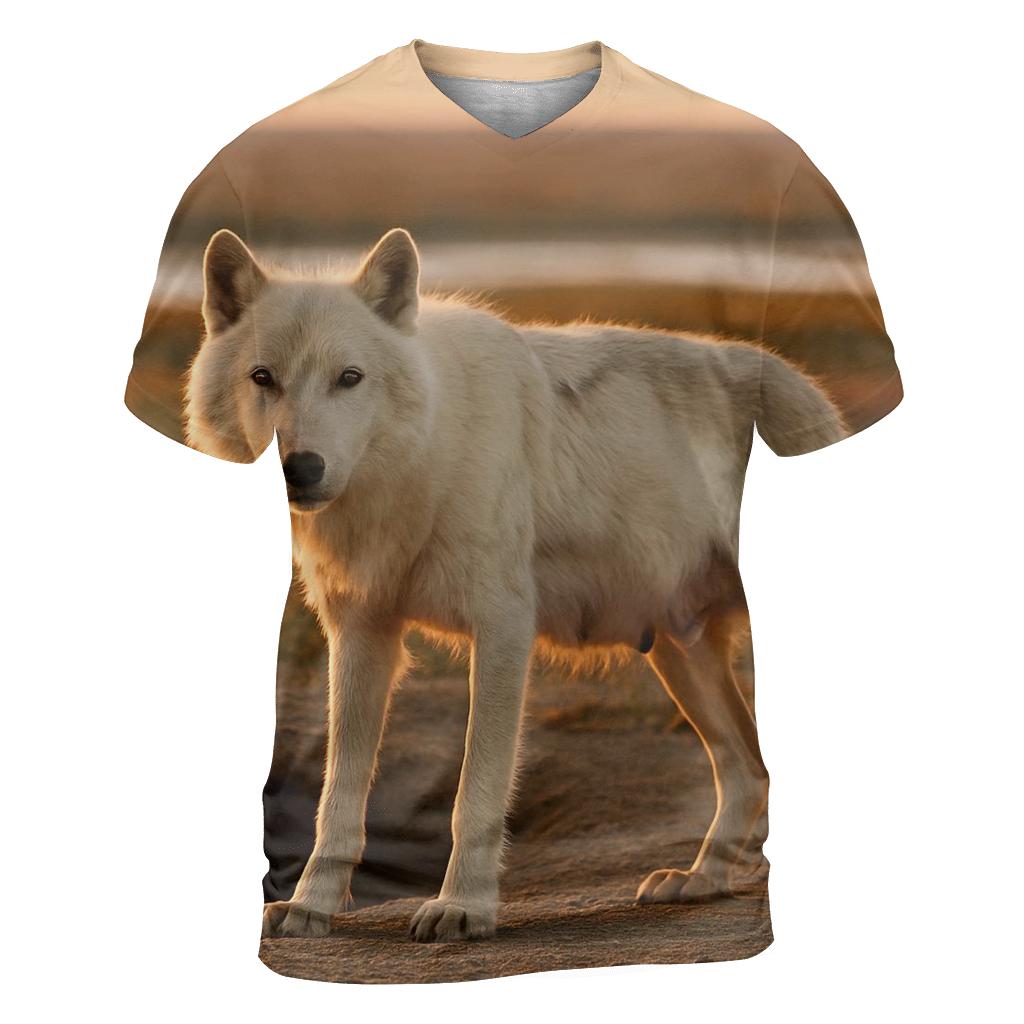 Den Site Survey On Arctic Tundra Ridge trendy printed shirt styles