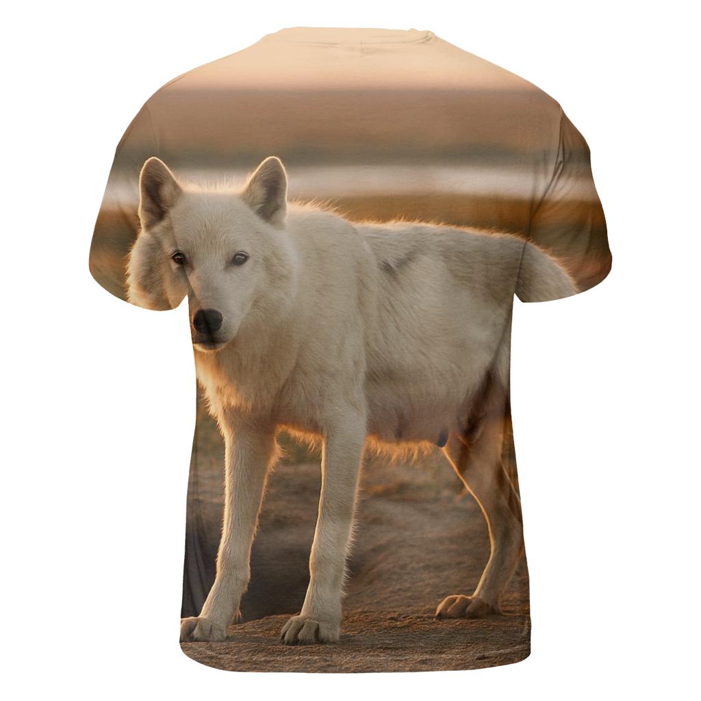 Den Site Survey On Arctic Tundra Ridge trendy printed shirt styles