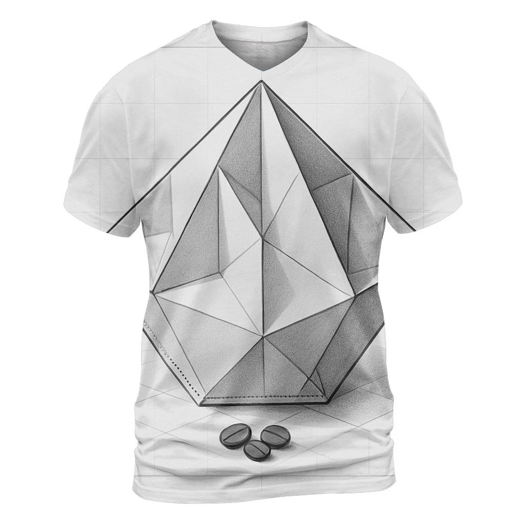 Filter Fold Geometry trendy printed shirt styles