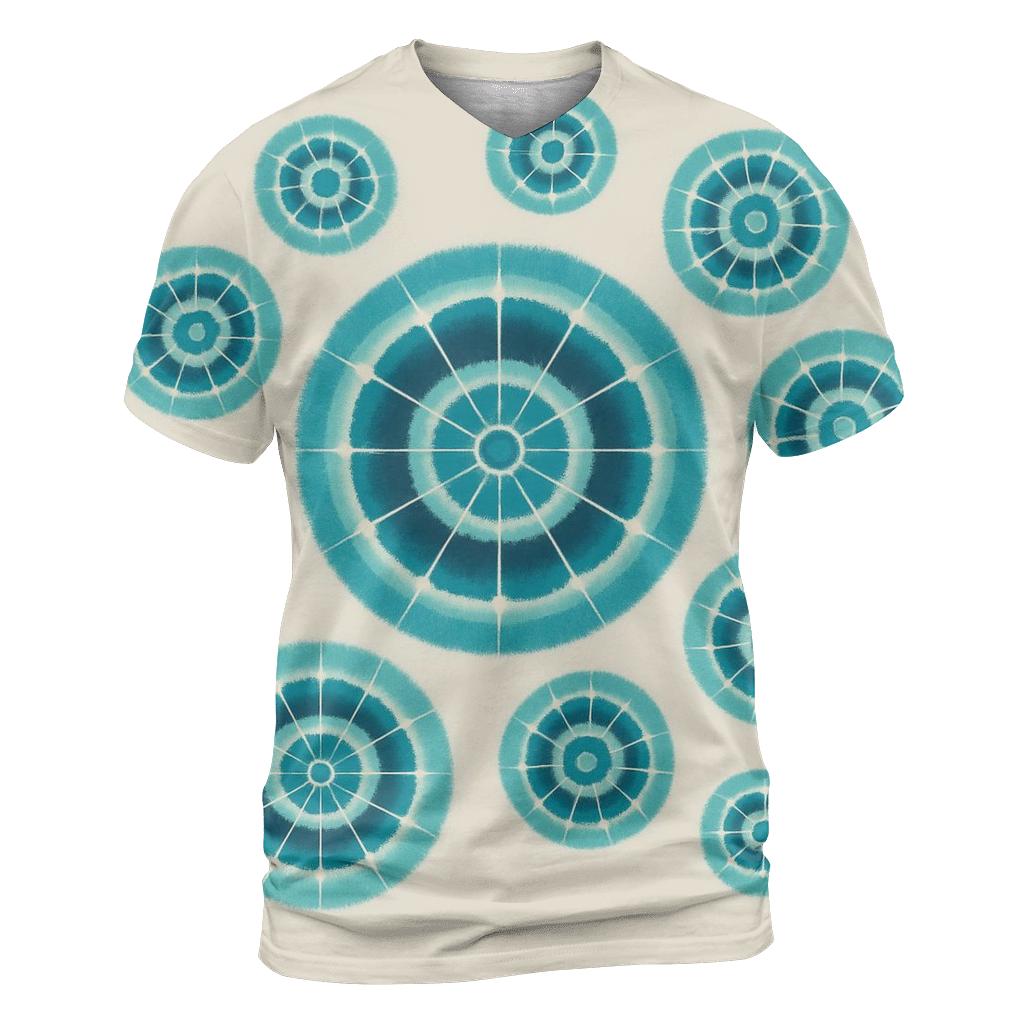 Kumo Rosette Star Cluster vibrant all-over design tees