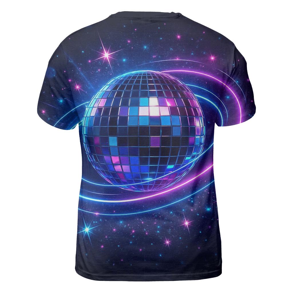 Neon Disco Orbit designer pattern shirts