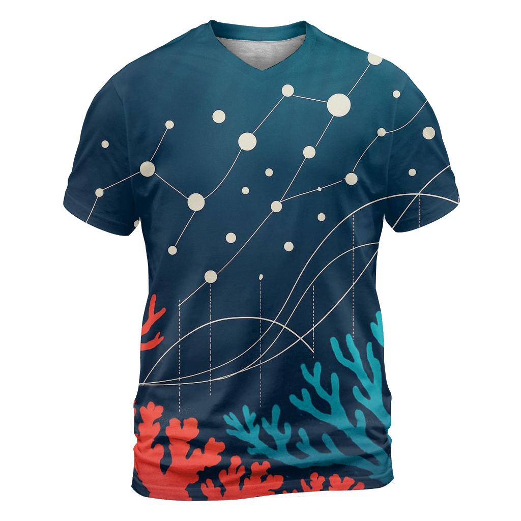Coral Reef Data Visualization Poster statement graphic shirts