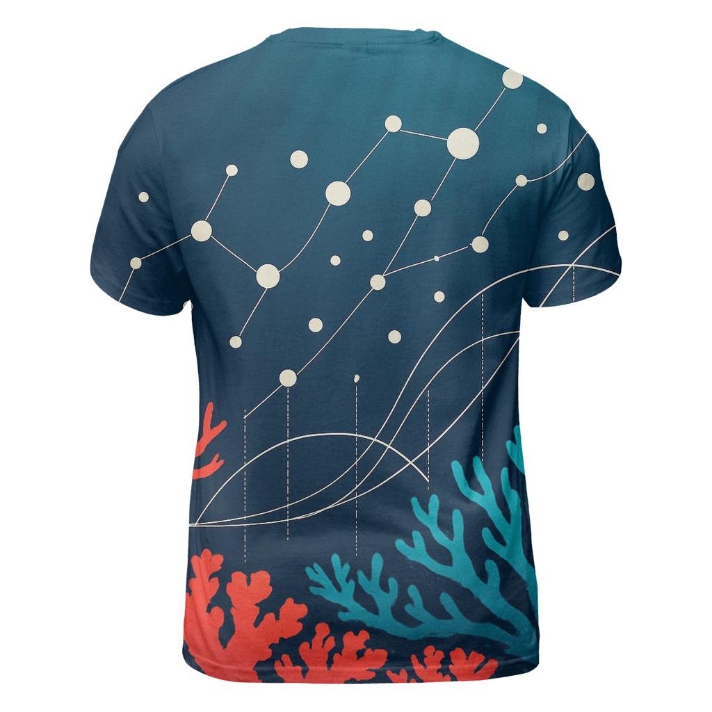 Coral Reef Data Visualization Poster statement graphic shirts