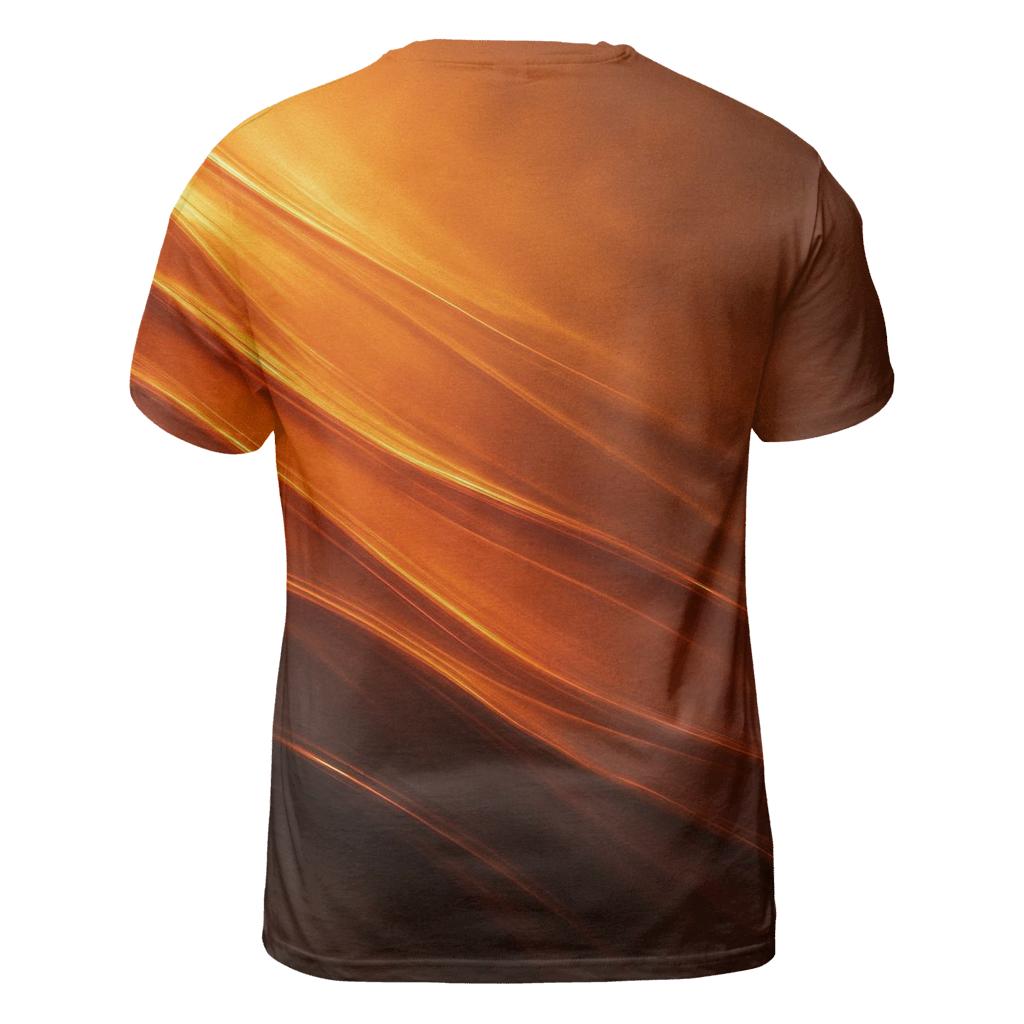 Molten Copper Current Gradient designer pattern shirts