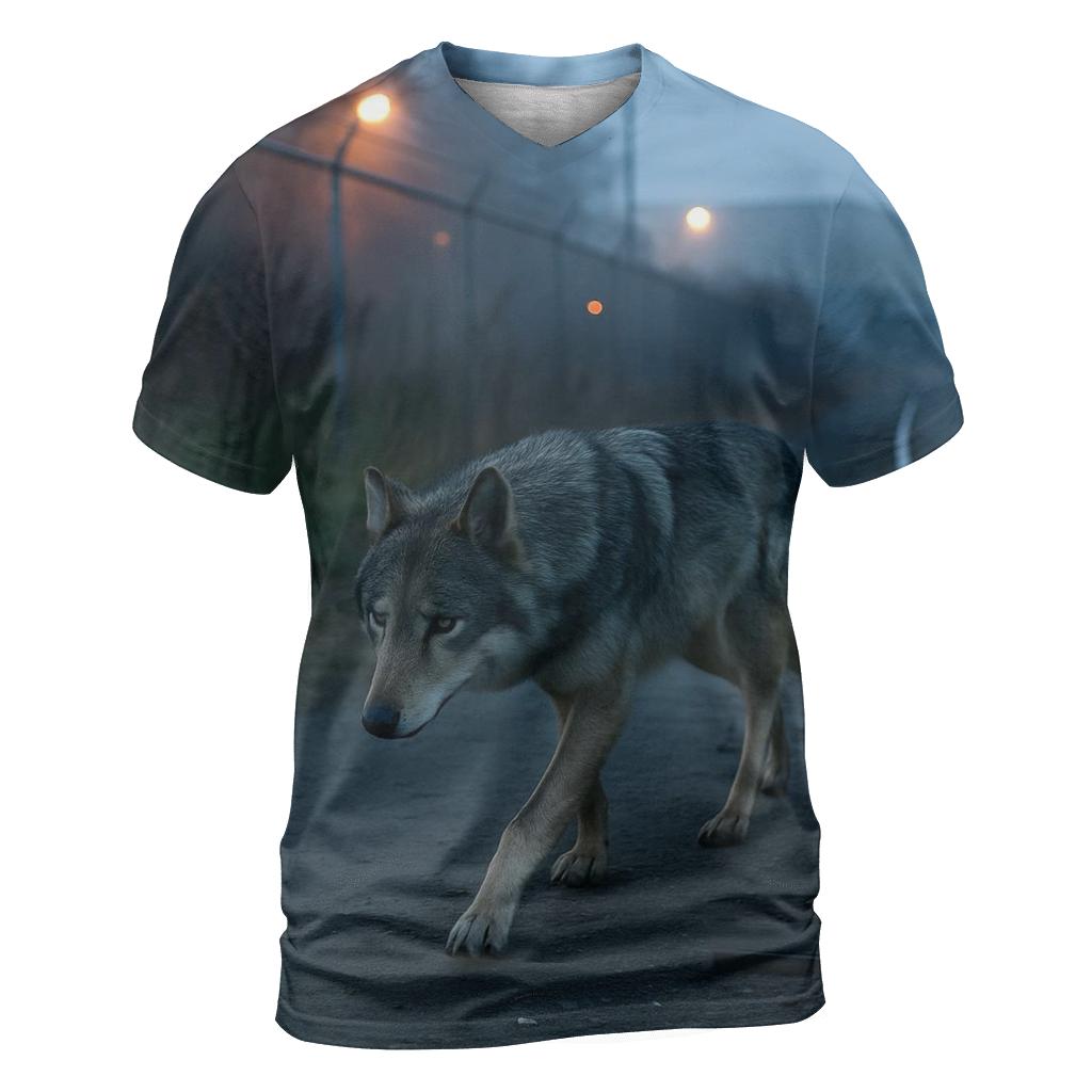 Urban Edge Corridor At Dawn designer pattern shirts