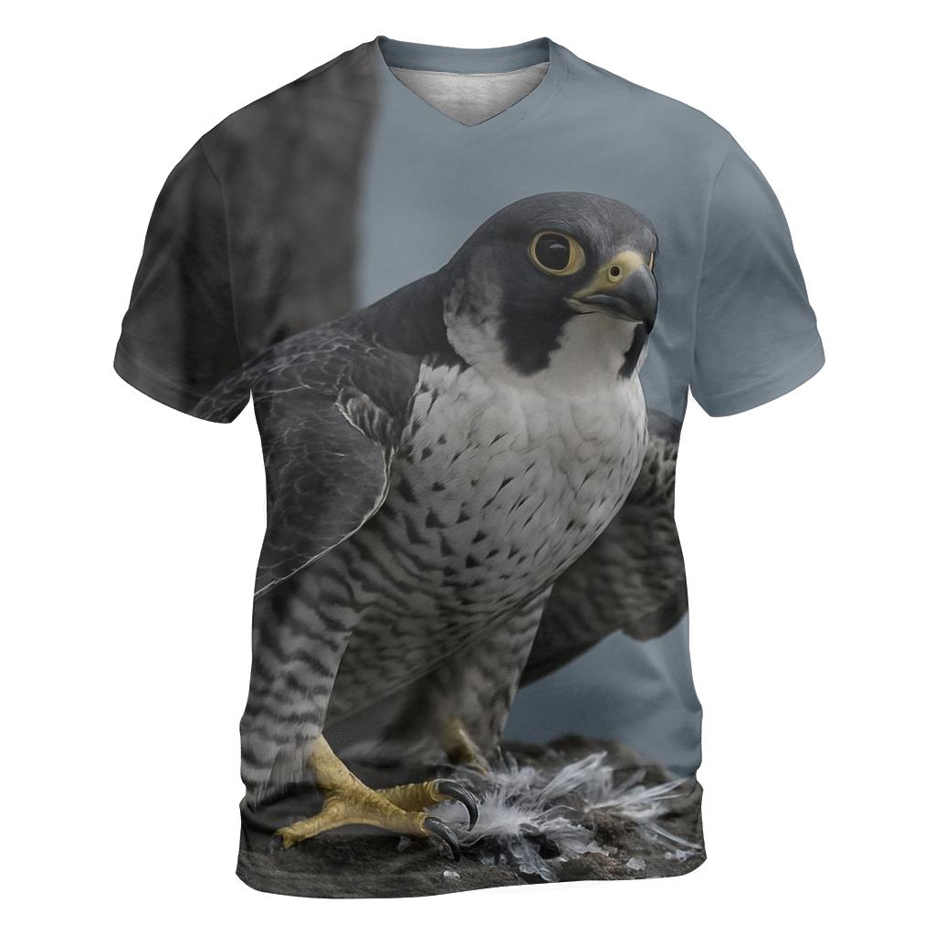 Basalt Ledge Sentinel Peregrine Falcon unique graphic print tees