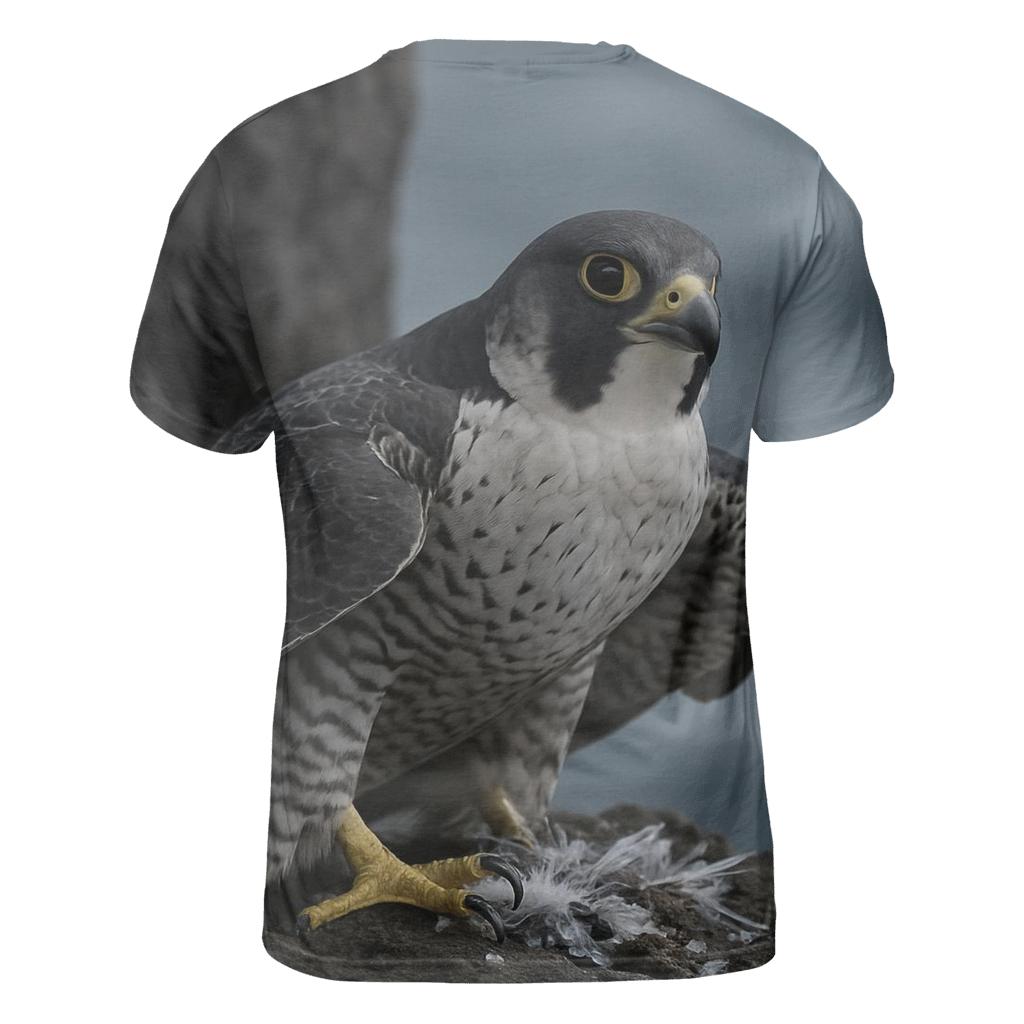 Basalt Ledge Sentinel Peregrine Falcon unique graphic print tees