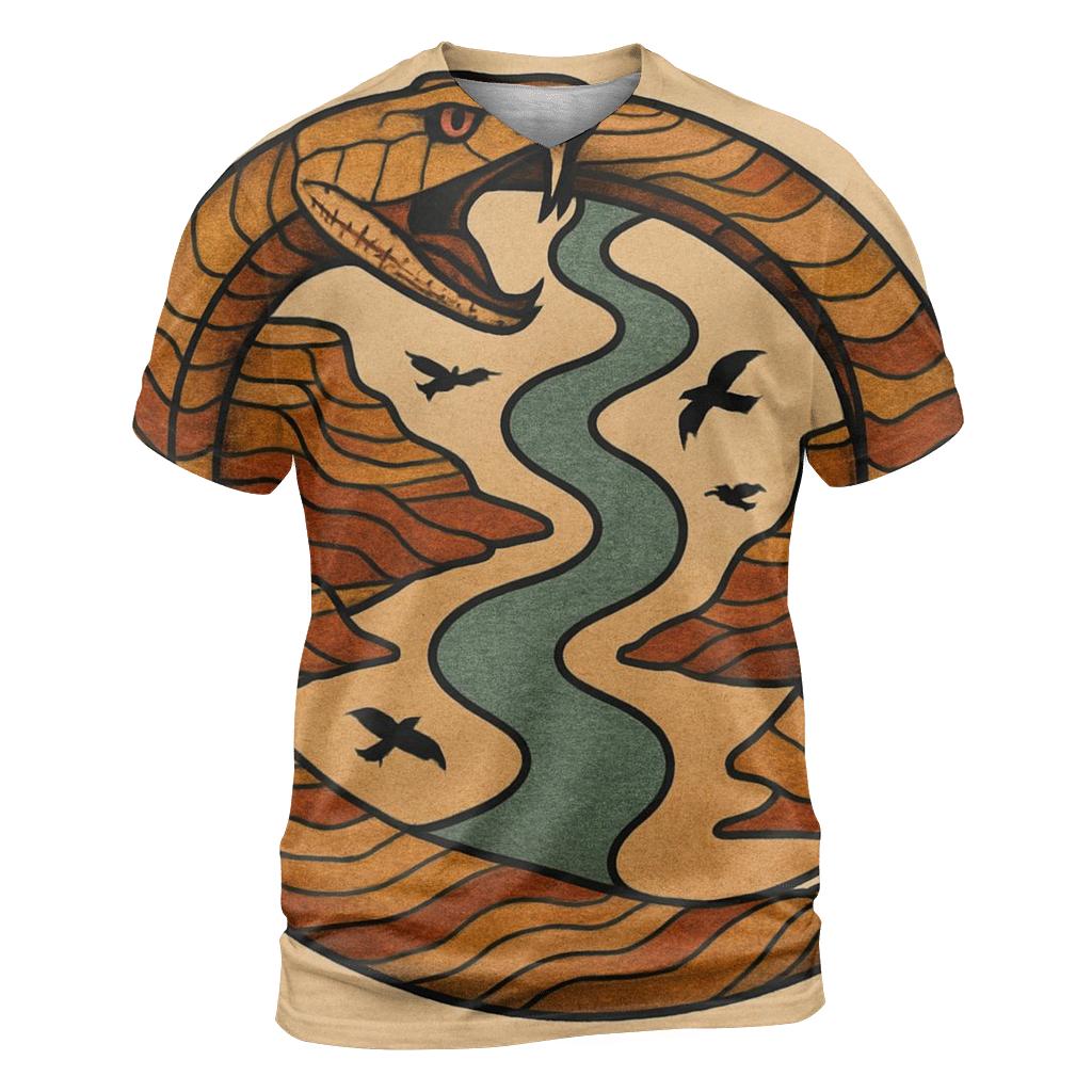 Canyon Echo Serpent Ring designer pattern shirts
