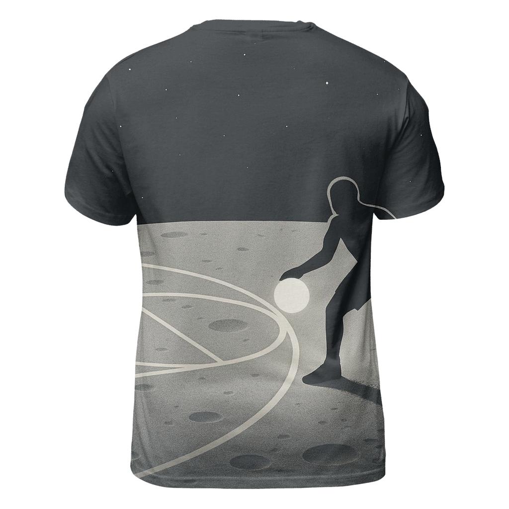 Lunar Court Basketball unique graphic print tees