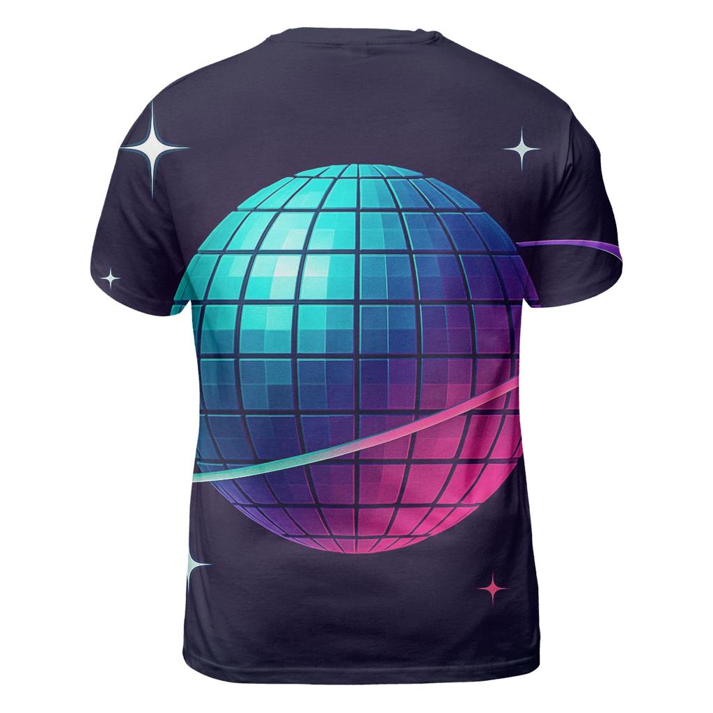 Disco Ball Orbit Grid personalized full print shirts