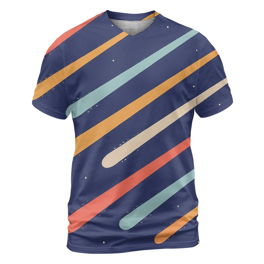 Comet Trail Fan Overprint statement graphic shirts