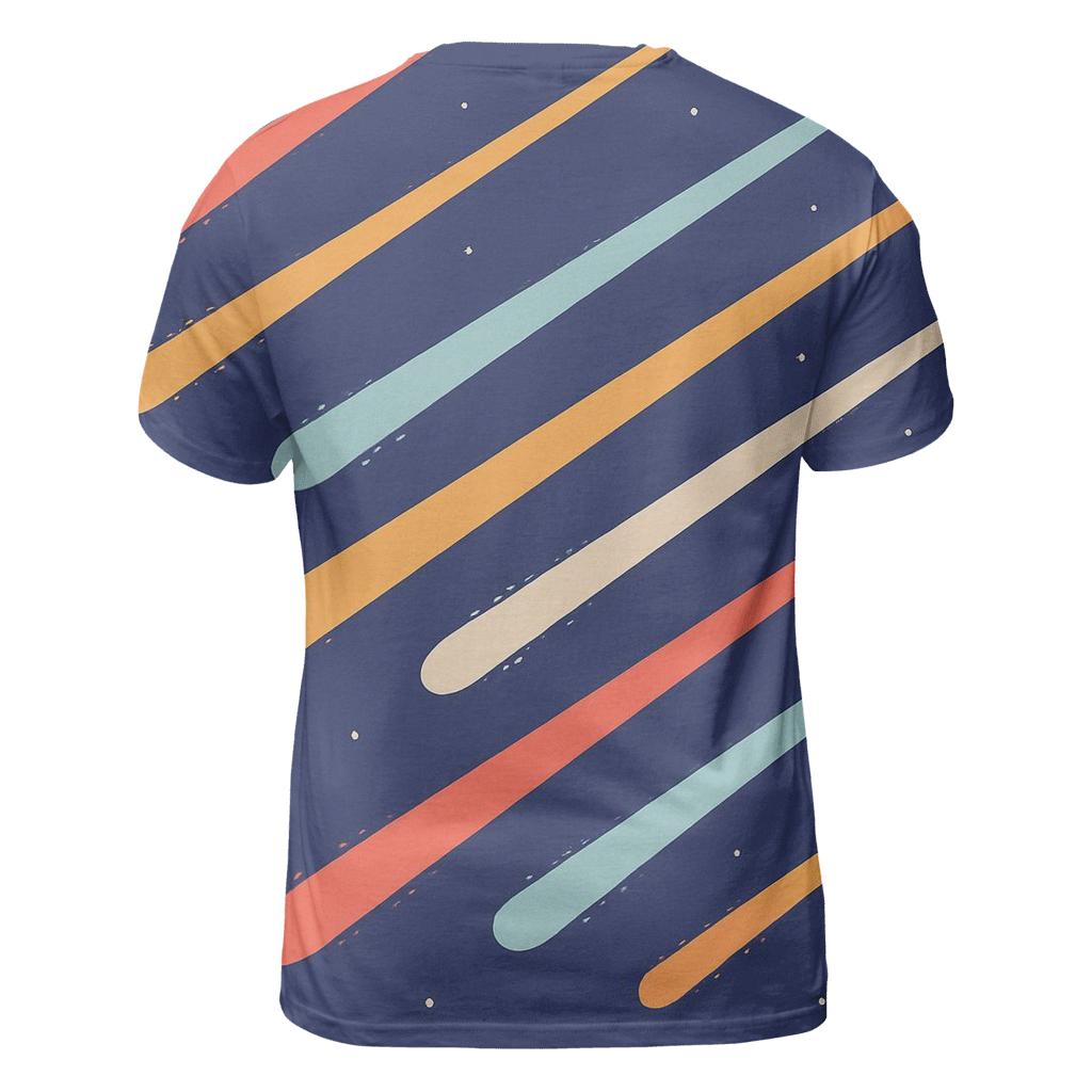 Comet Trail Fan Overprint statement graphic shirts