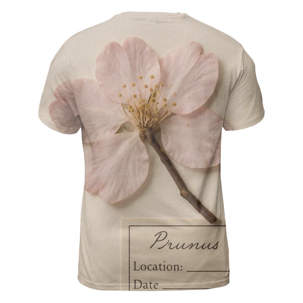 Cherry Blossoms Pressed Between Herbarium Sheets personalized full print shirts