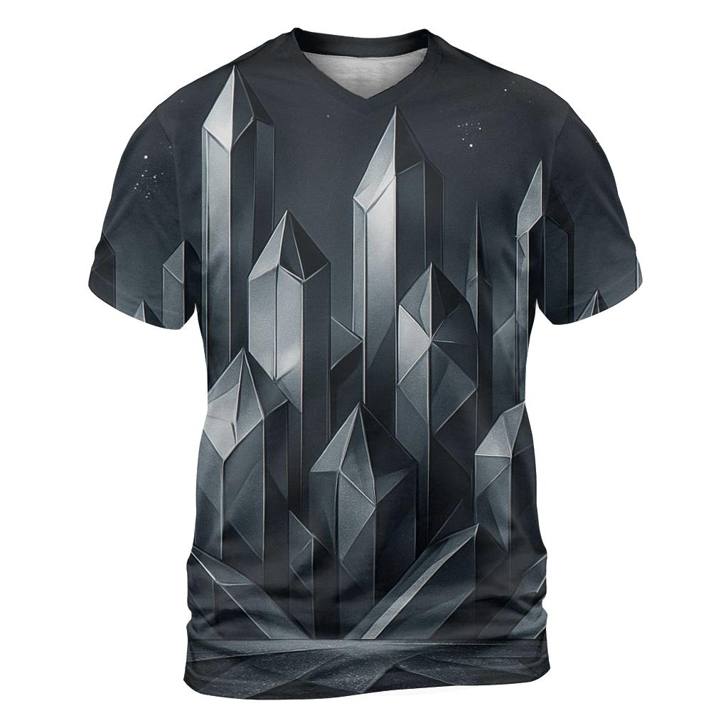 Silver Facet Skyline vibrant all-over design tees