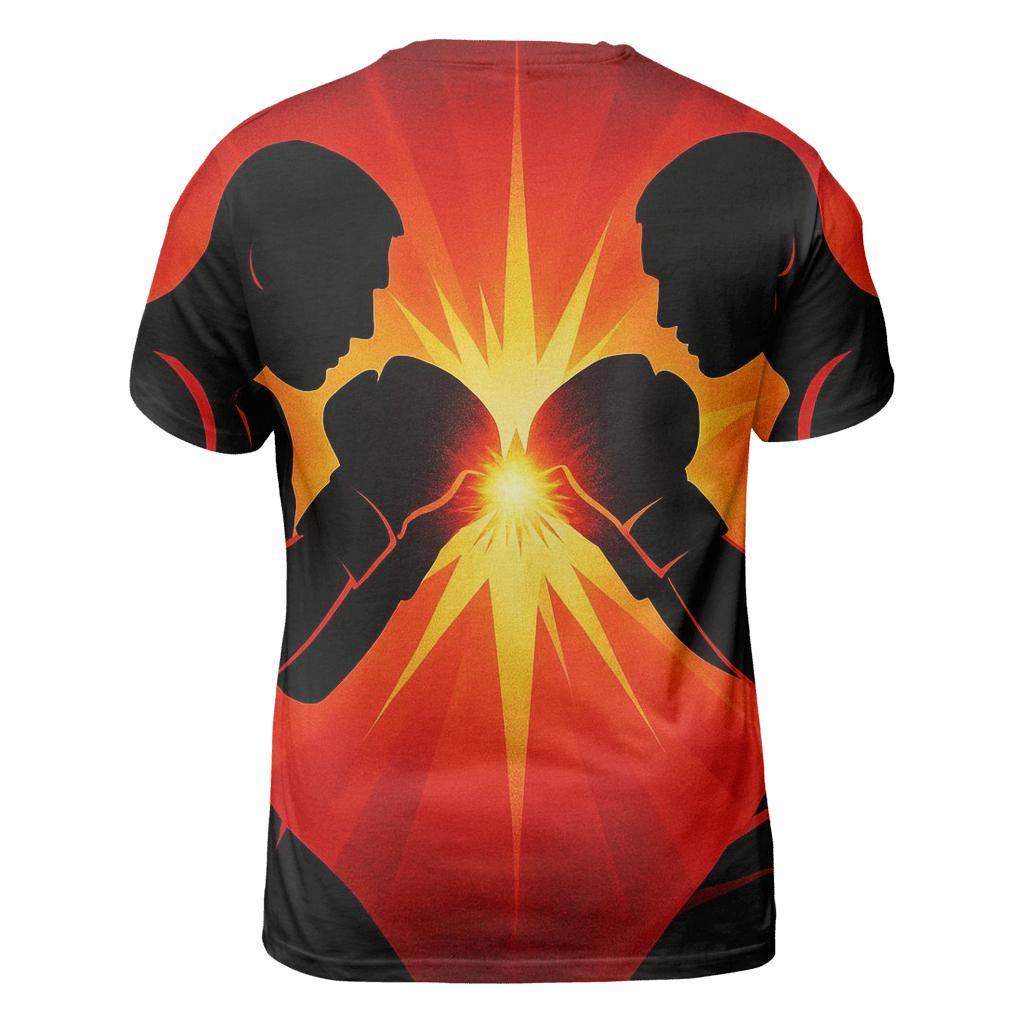 Solar Flare Boxing trendy printed shirt styles