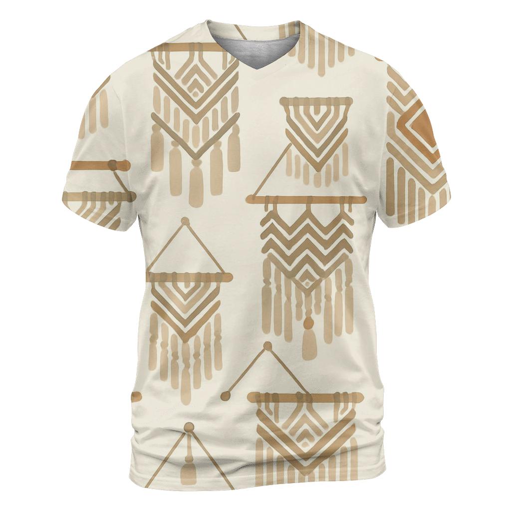 Macrame Wall Hanging Motifs custom all-over print shirts