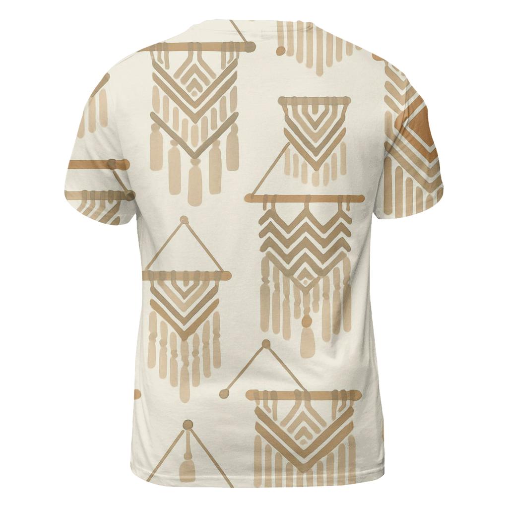 Macrame Wall Hanging Motifs custom all-over print shirts