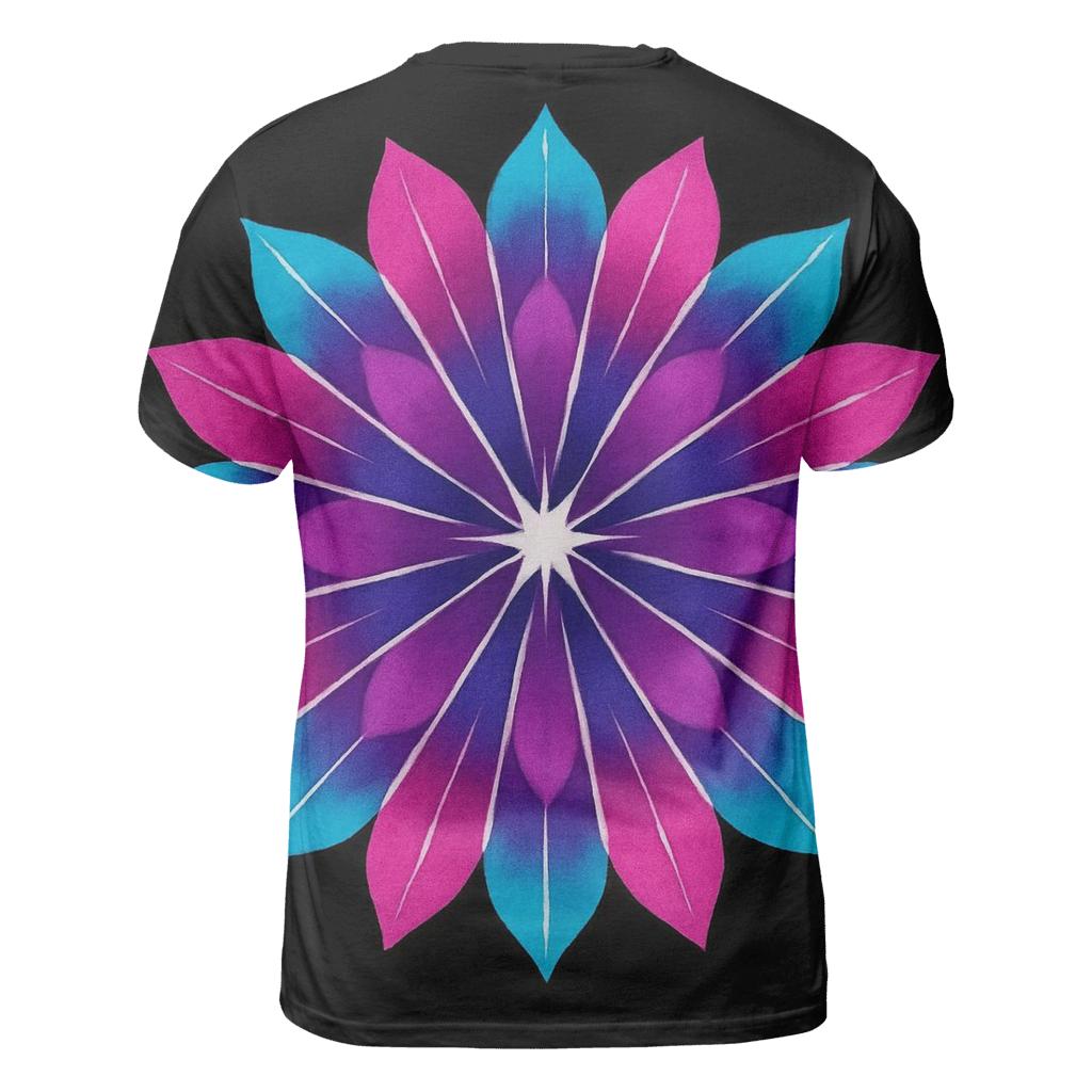 Mandala Supernova Sunburst artistic all-over print tops
