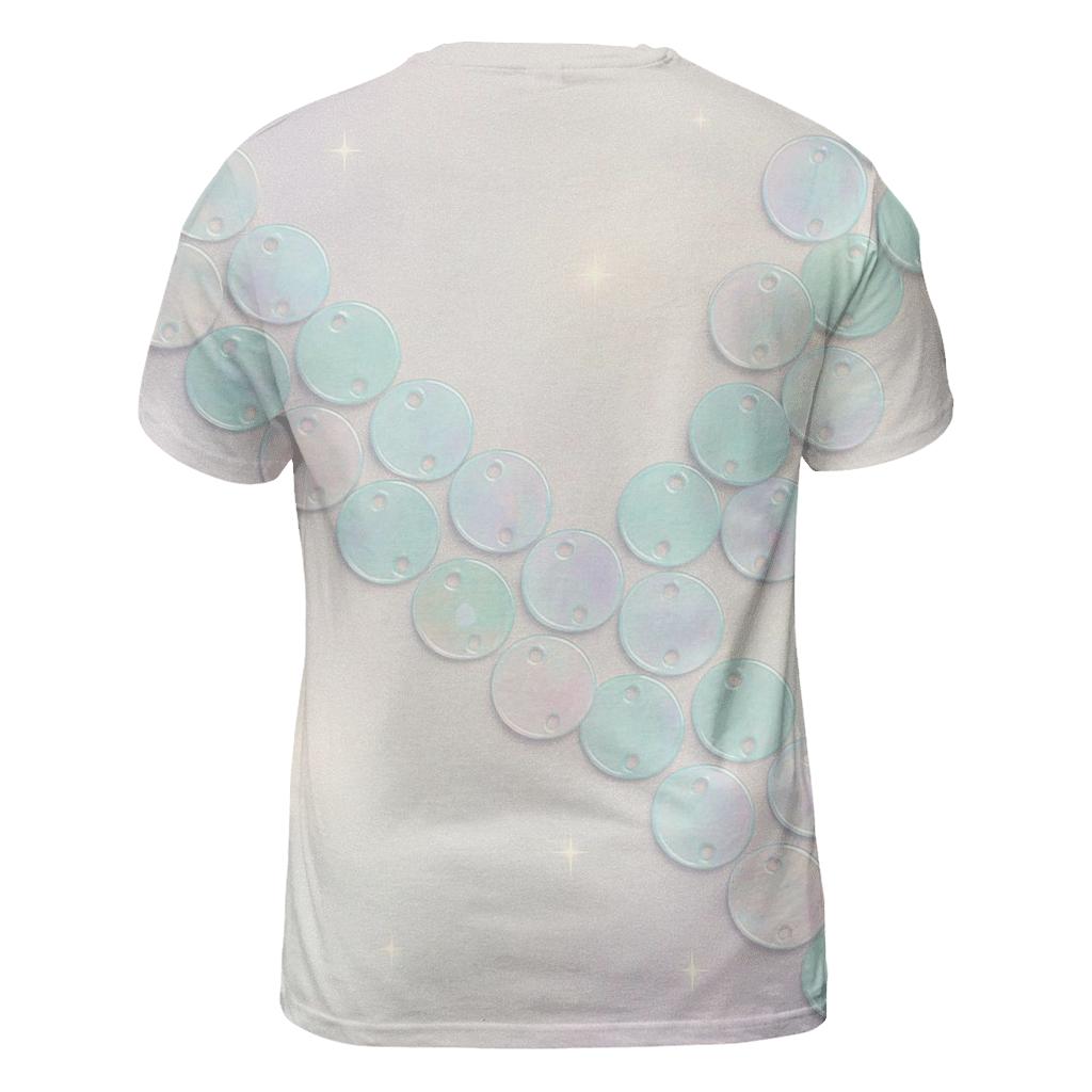 Pastel Sequin Drift artistic all-over print tops