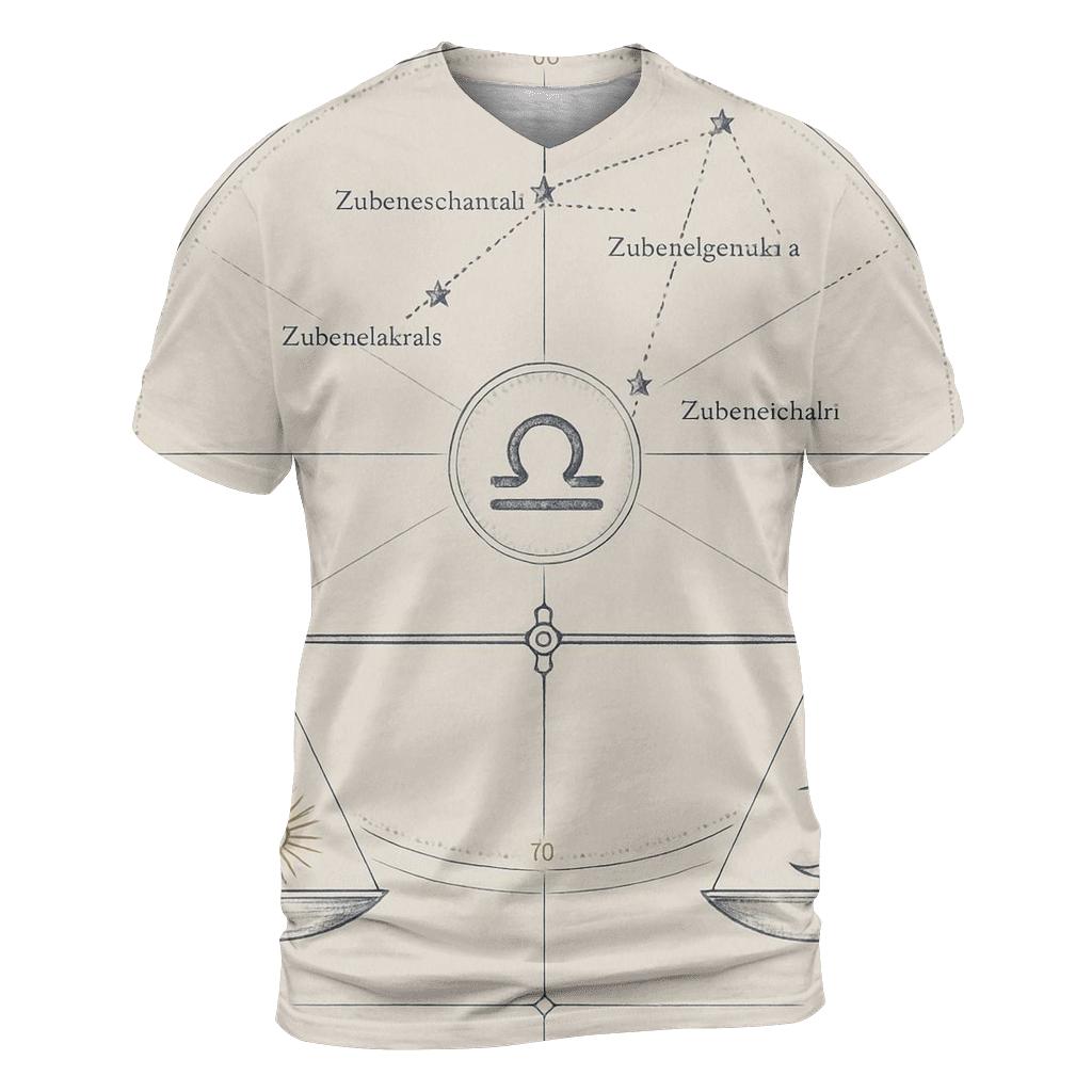 Libra Equinox Balance Diagram designer pattern shirts