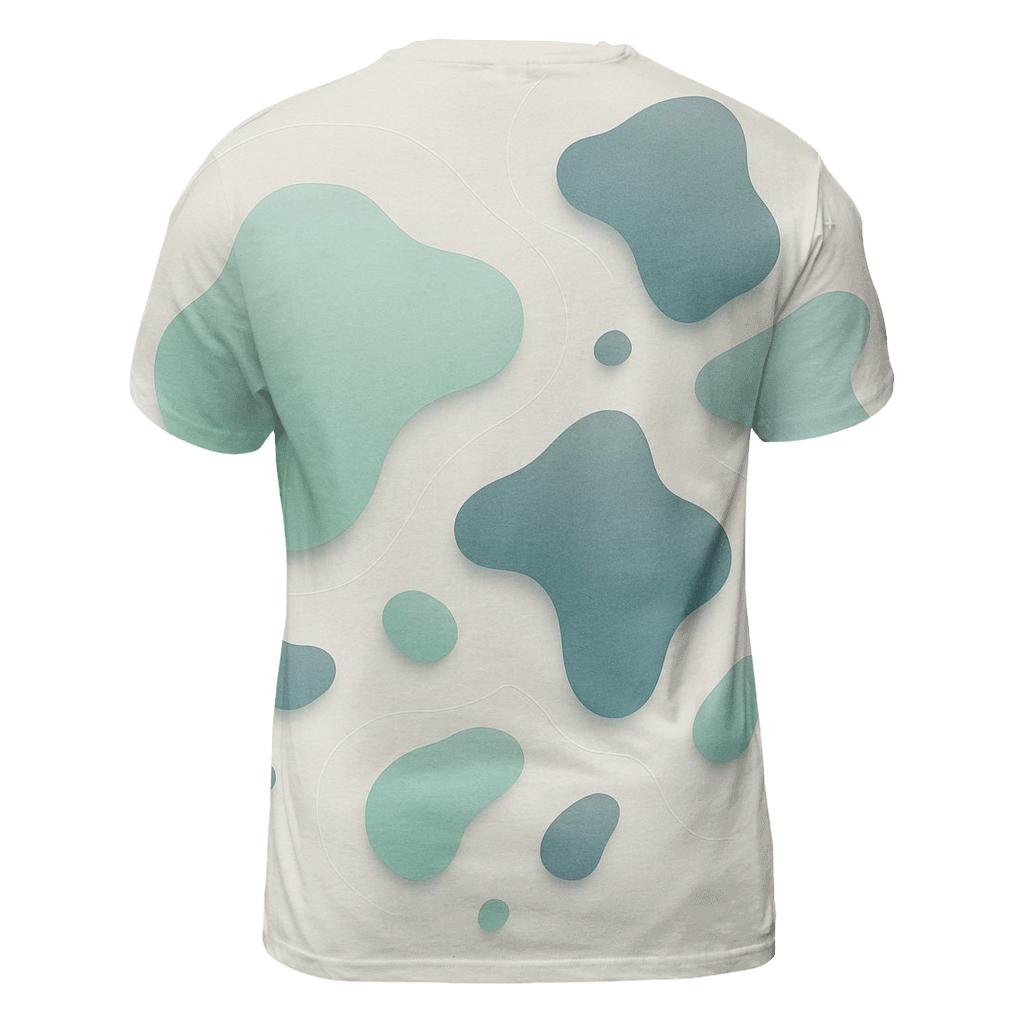 Floating Islands Minimal Map Lines artistic all-over print tops