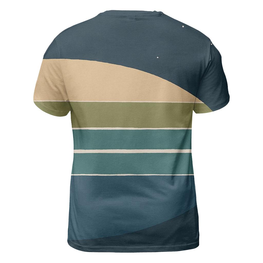 Ring Plane Horizon Bands creative print fashion shirts