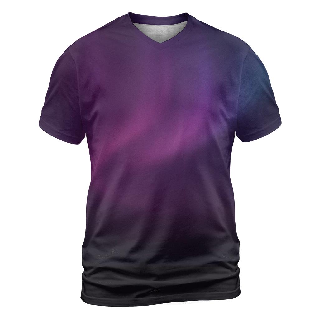 Midnight Plum Aurora Gradient custom all-over print shirts