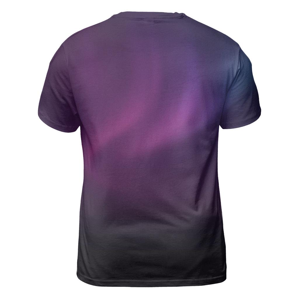 Midnight Plum Aurora Gradient custom all-over print shirts