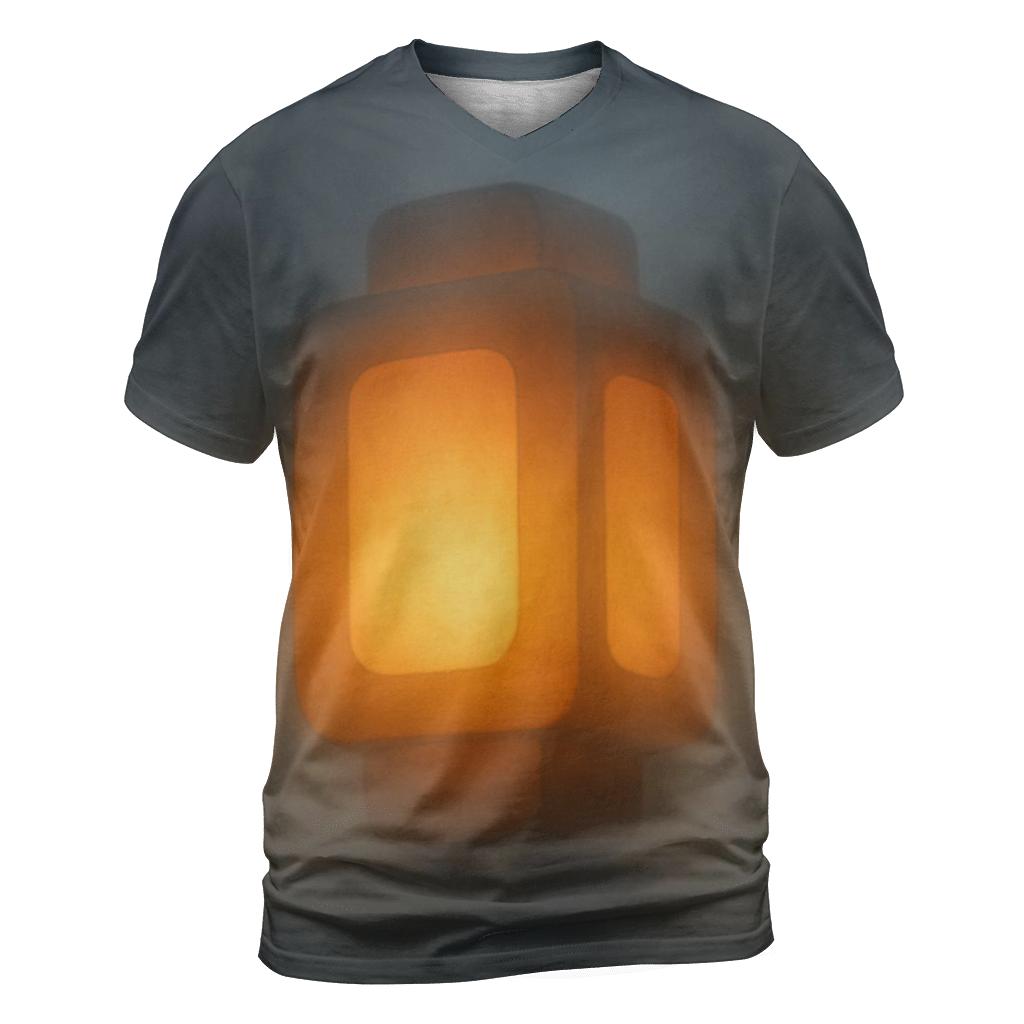 Lantern Within The Mist artistic all-over print tops