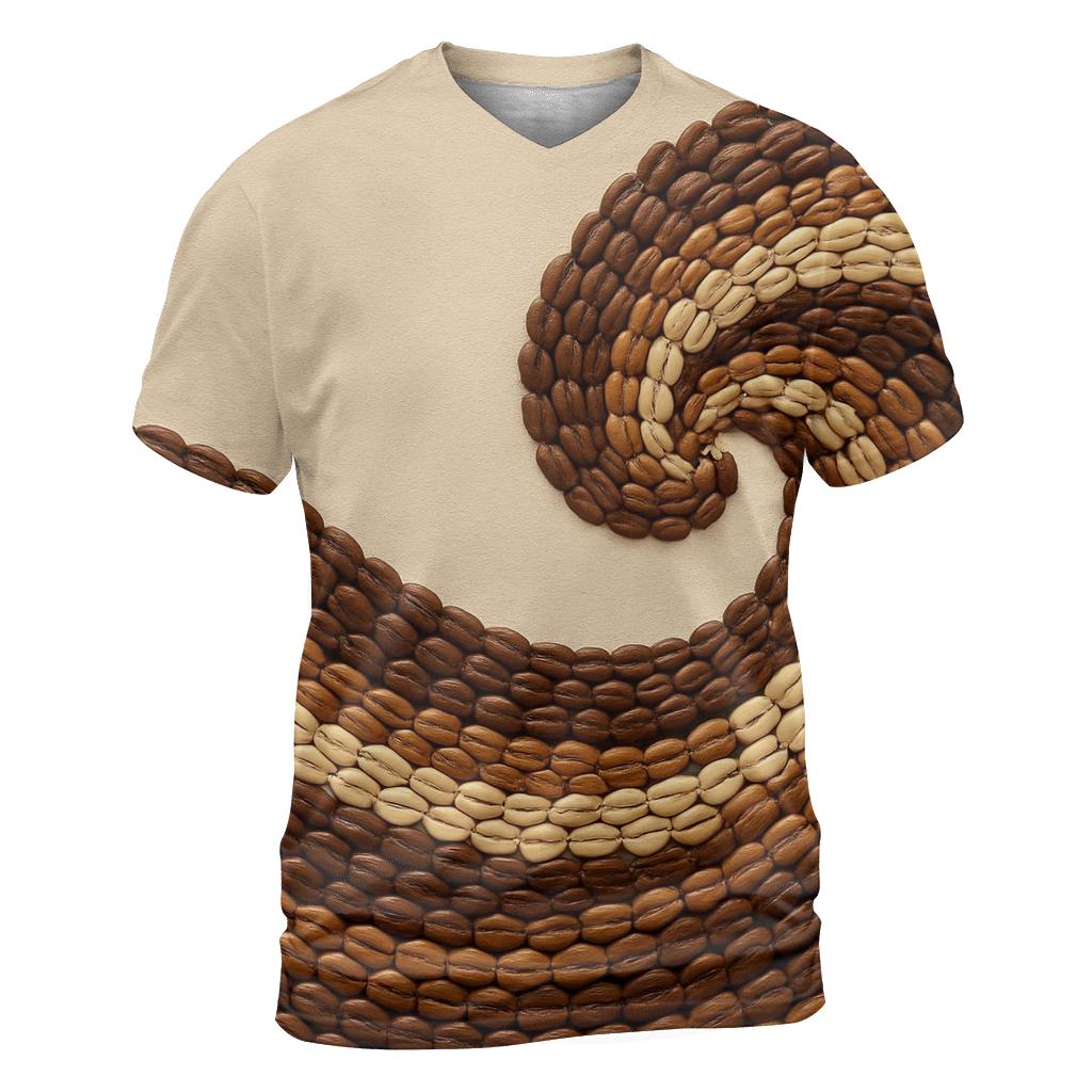 Bean Mosaic Wave designer pattern shirts
