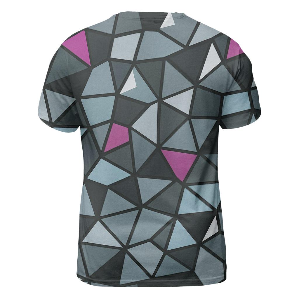 Disco Mirror Shard Mosaic vibrant all-over design tees