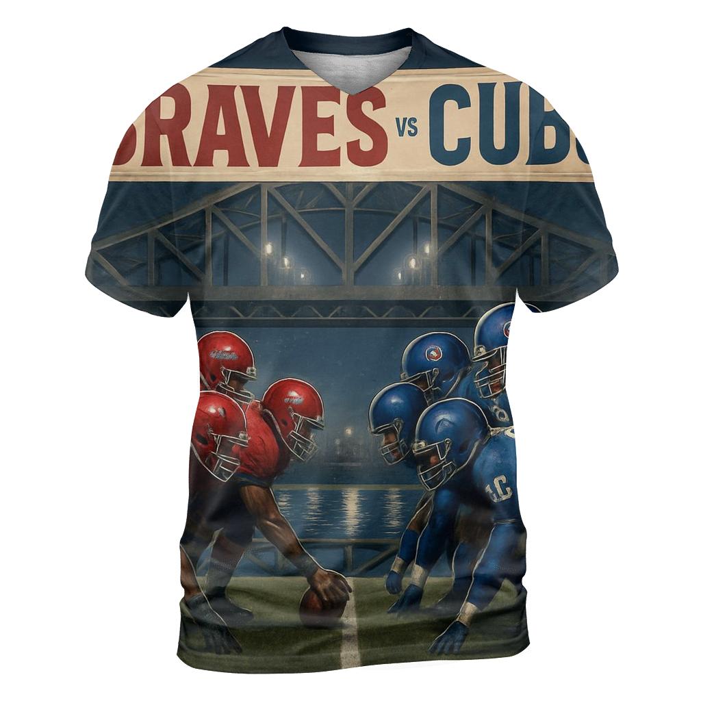 Riverfront Bridge Battle Formation custom all-over print shirts
