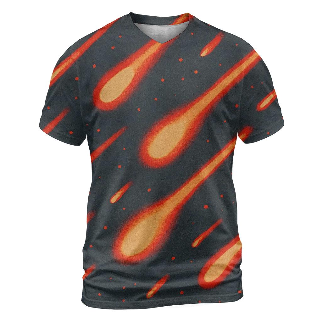 Reverse Dye Meteor Shower Speckles statement graphic shirts
