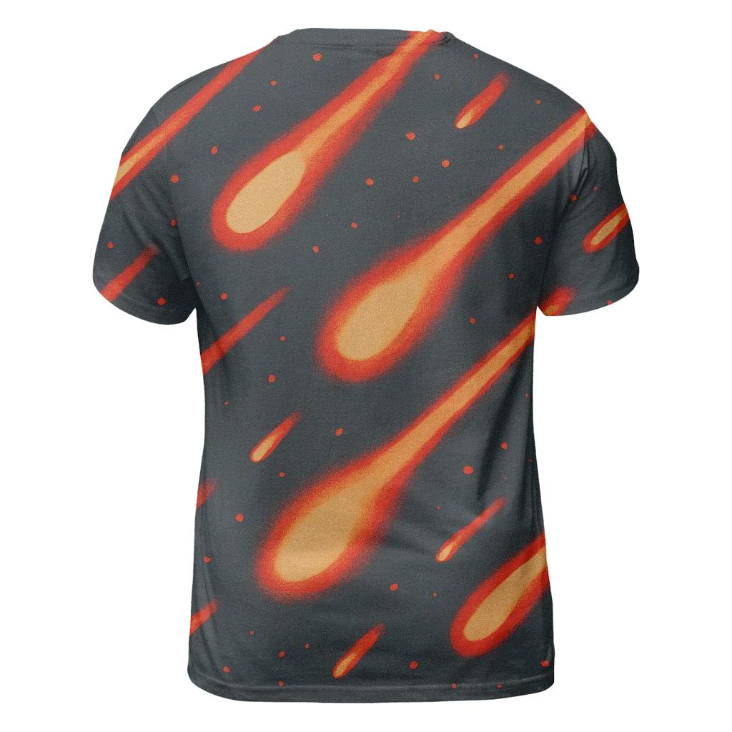 Reverse Dye Meteor Shower Speckles statement graphic shirts