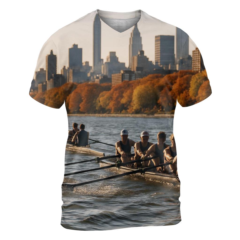 Autumn Regatta On The Hudson With Riverside And Midtown personalized full print shirts
