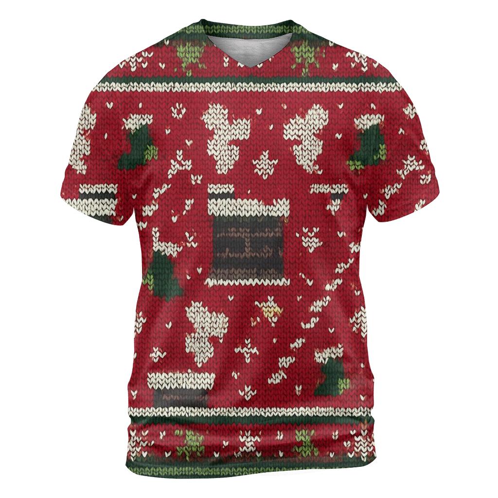 Candy Cane Chimney Ladder Design designer pattern shirts