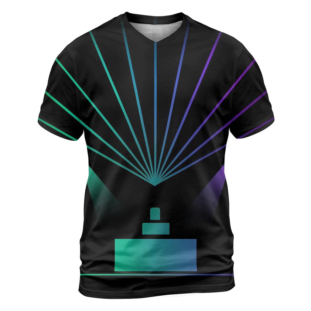 Neon Concert Stage Silhouette personalized full print shirts