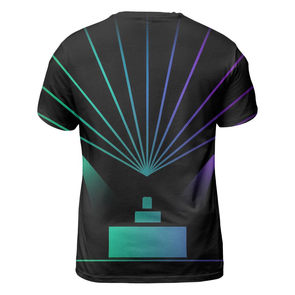 Neon Concert Stage Silhouette personalized full print shirts
